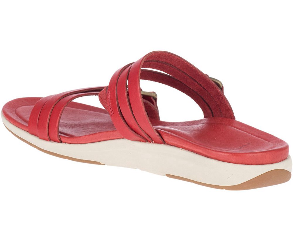 Sandalias Mujer - Merrell Kalari Shaw Slide - Rojas - ULIE-20417